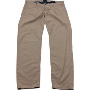 34 Heritage Verona Chino Pants Beige Slim Leg Cotton Blend Men's Size 40x32